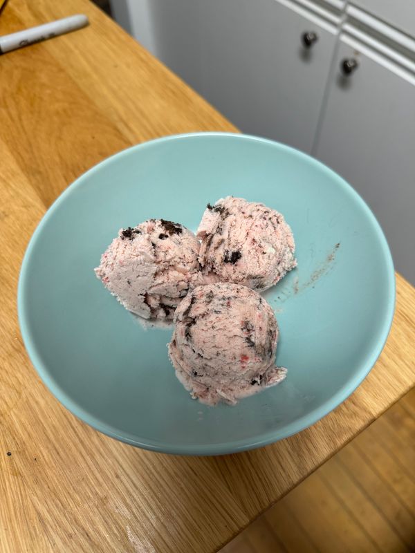 Strawberry Oreo Ice Cream